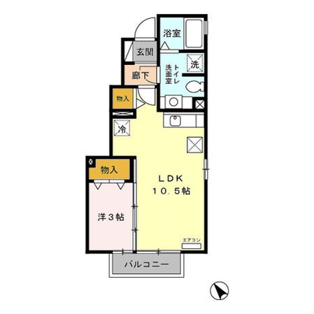 クレスト雅 Ａの物件間取画像